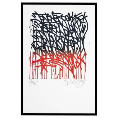 JonOne (John Andrew Perello dit) (Né en 1963), Urban calligraphy (Red) - 2009