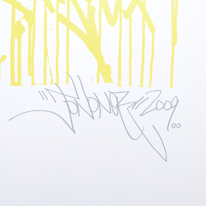 JonOne (John Andrew Perello dit) (Born in 1963), Urban calligraphy (Yellow) - 2009 - Detail D2