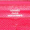 Portefeuille Hermes Azap en cuir rouge H - Detail D3 thumbnail
