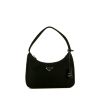Prada Re-nylon handbag in black canvas - 360 thumbnail