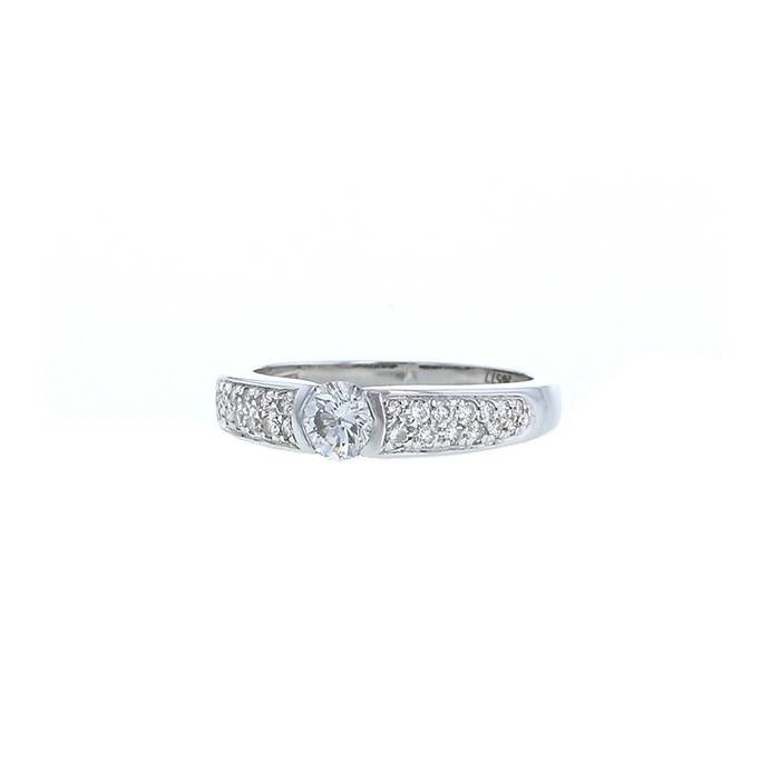 Boucheron solitaire ring in white gold and diamonds - 00pp