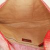 Fendi handbag in red and white canvas - Detail D3 thumbnail