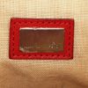 Fendi handbag in red and white canvas - Detail D4 thumbnail