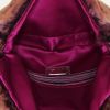 Fendi Baguette handbag  in brown and pink synthetic furr  and pink leather - Detail D2 thumbnail
