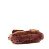 Borsa Fendi Baguette in pelliccia sintetica marrone e rosa e pelle rosa - Detail D4 thumbnail