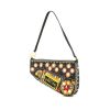 Dior Saddle pouch in multicolor denim canvas - 00pp thumbnail
