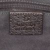 Gucci Gucci Vintage handbag in grey monogram canvas and brown leather - Detail D3 thumbnail