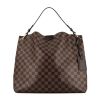 Sac à main Louis Vuitton  Graceful en toile damier ébène et cuir marron - 360 thumbnail