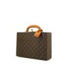 Boîte à bijoux Louis Vuitton en toile monogram marron et cuir naturel - 00pp thumbnail