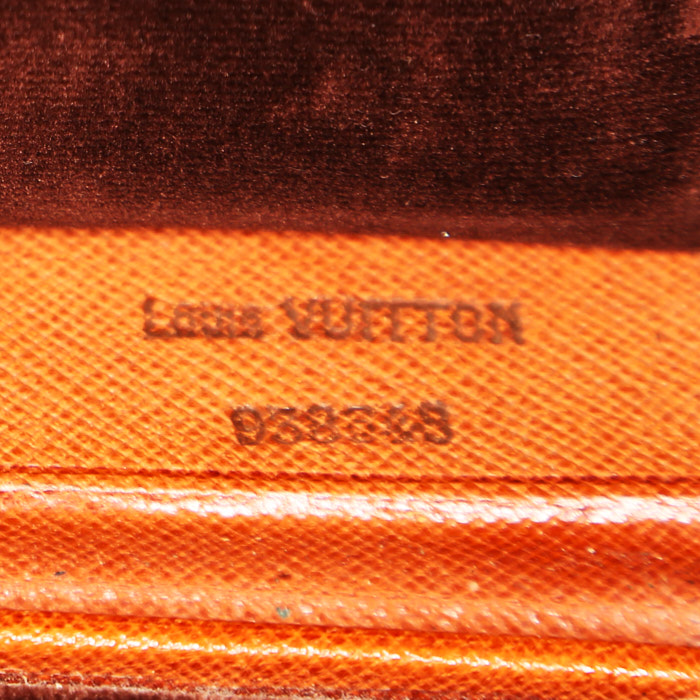 Louis Vuitton jewelry box in brown monogram canvas and natural leather - Detail D3