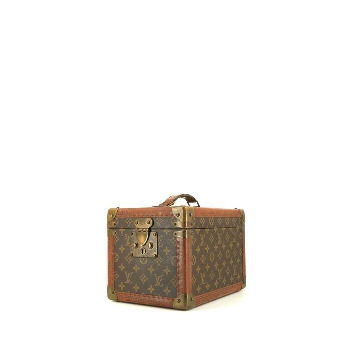 Louis Vuitton Boîte à flacons vanity case in brown monogram canvas and  natural leather