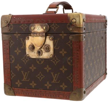 Beauty Louis Vuitton  Boîte à flacons in tela monogram marrone e pelle naturale