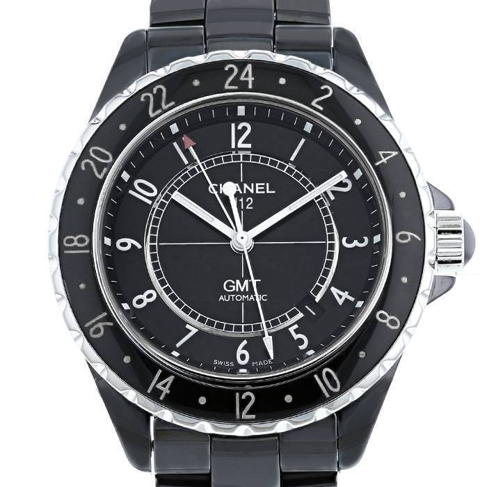 Chanel J12 GMT watch in black ceramic Ref:  IE. 62193 Circa  2010 - 00pp