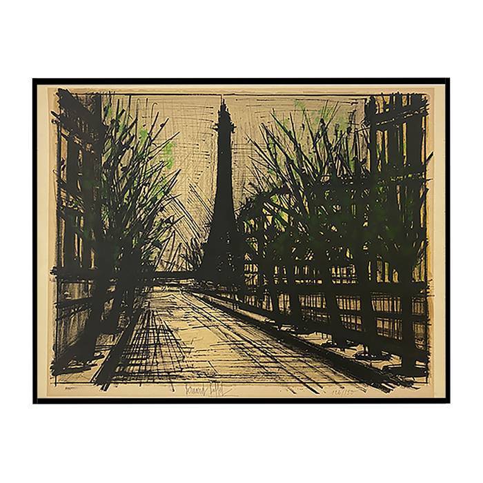 Bernard Buffet, "La Tour Eiffel", lithograph in eight colors on Arches papers, signed and numbered, of 1962 - 00pp