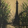 Bernard Buffet, "La Tour Eiffel", lithograph in eight colors on Arches papers, signed and numbered, of 1962 - Detail D1 thumbnail