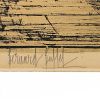 Bernard Buffet, "La Tour Eiffel", lithograph in eight colors on Arches papers, signed and numbered, of 1962 - Detail D2 thumbnail
