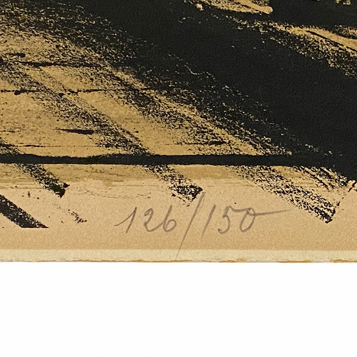 Bernard Buffet (1928-1999), La Tour Eiffel - 1962, Lithographie en couleurs sur papier - Detail D3