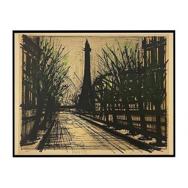 Bernard Buffet (1928-1999), La Tour Eiffel - 1962, Lithographie en couleurs sur papier