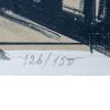 Bernard Buffet, "La place des Vosges", lithographie en couleurs sur papier Arches, signée et numérotée, de 1962 - Detail D2 thumbnail