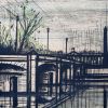 Bernard Buffet, "Le pont de la Concorde", lithograph in colors on Arches paper, signed and numbered, of 1962 - Detail D1 thumbnail