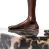 Salvador Dalí, "Hommage à Newton", sculpture in brown patinated bronze and black marble, signed and numbered, designed in 1980, cast in the 2000's - Detail D4 thumbnail