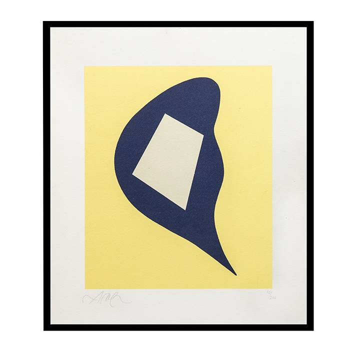 Jean Arp, "Sans titre", lithograph in colors on paper, signed and numbered, from the 1950/1960 - 00pp