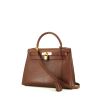 Hermès Kelly 28 cm handbag  in brown Courchevel leather - 00pp thumbnail