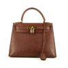 Hermès Kelly 28 cm handbag  in brown Courchevel leather - 360 thumbnail