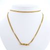 Vintage necklace in yellow gold and diamond - 360 thumbnail