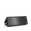 Hermès Dalvy handbag in navy blue box leather - Detail D4 thumbnail