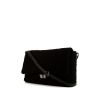 Bolso bandolera Chanel  Messenger en jersey negro y cuero negro - 00pp thumbnail