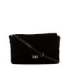 Bolso bandolera Chanel  Messenger en jersey negro y cuero negro - 360 thumbnail