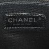 Chanel  Deauville shopping bag  in grey canvas  and black leather - Detail D3 thumbnail