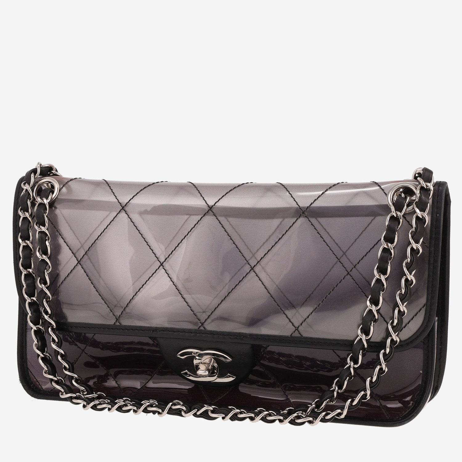 Chanel Timeless handbag in transparent vinyl