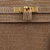 Bolso de mano Hermès  Kelly 32 cm en cocodrilo porosus beige - Detail D1 thumbnail