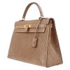 Hermès  Kelly 32 cm handbag  in beige porosus crocodile - Detail D3 thumbnail