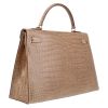 Hermès  Kelly 32 cm handbag  in beige porosus crocodile - Detail D6 thumbnail