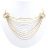Cartier Trinity Draperie necklace in 3 golds and diamonds - 360 thumbnail