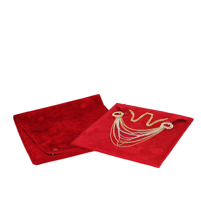 Collar Cartier Trinity Draperie en 3 oros y diamantes - Detail D2