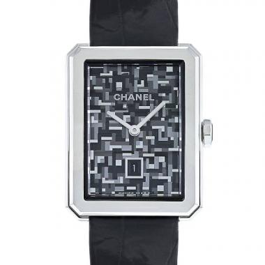 Montre Chanel Boyfriend Tweed en acier Ref :  H6128 Vers  2019