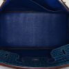 Hermes Birkin 35 cm handbag in blue Mykonos porosus crocodile - Detail D2 thumbnail