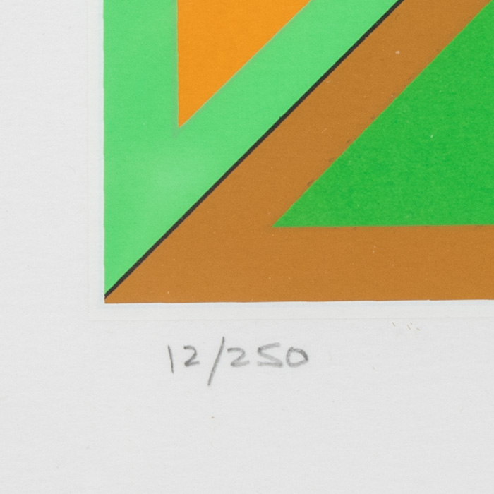Victor Vasarely, "Kaldor", sérigraphie en couleurs sur papier, signée, numérotée et encadrée, de 1980 - Detail D3