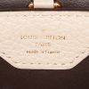 Bolso de mano Louis Vuitton  Capucines BB en cuero granulado beige y piel de pitón gris - Detail D4 thumbnail