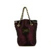 Louis Vuitton Louis Vuitton Editions Limitées handbag in purple satiny canvas and black leather - 360 thumbnail