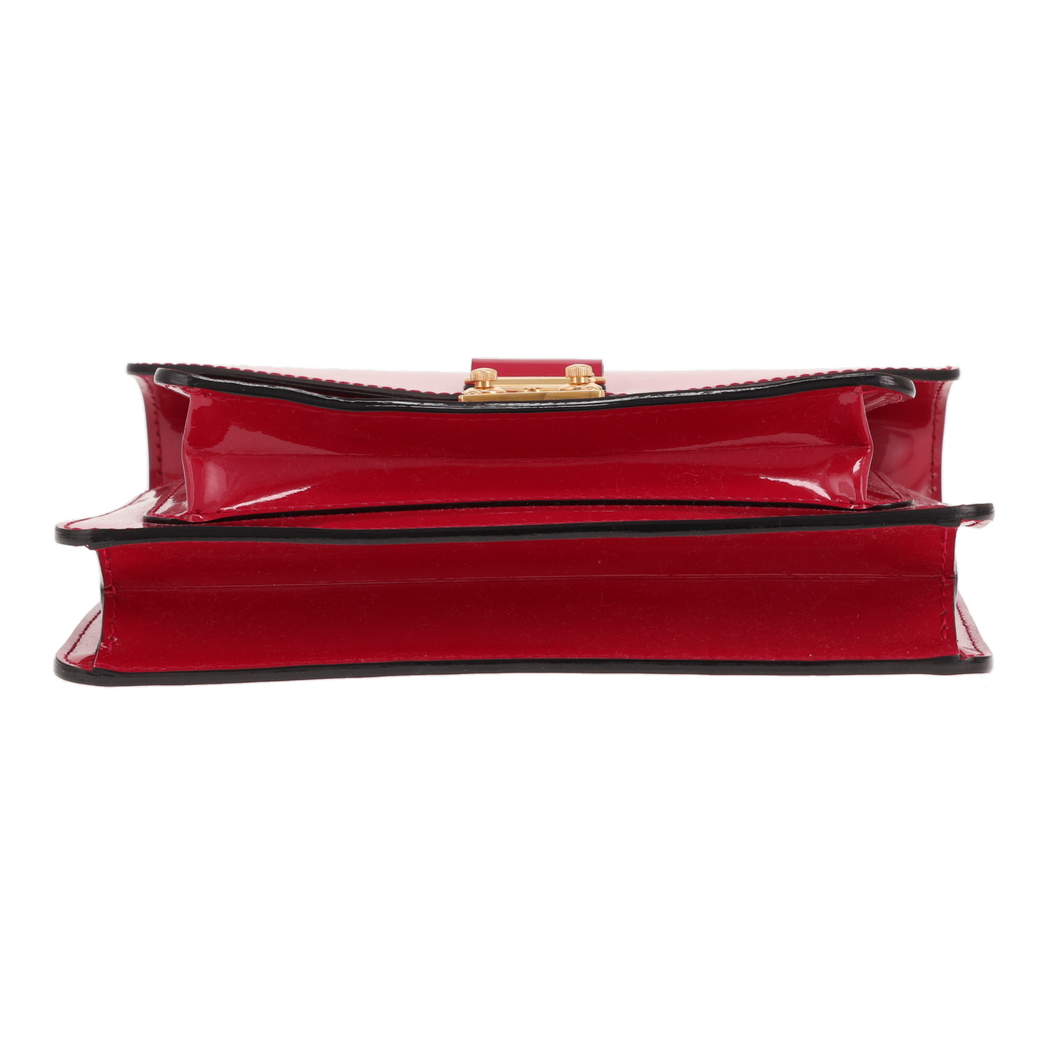 Bolso bandolera Louis Vuitton «Monceau» de piel charolada en Rouge Grenat - Detail D1