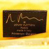 Borsa bisaccia Louis Vuitton in tessuto monogrammato nero e giallo zafferano con intarsi di pietre minerali e pelle verniciata rossa - Detail D3 thumbnail