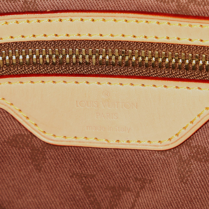 Bolso Cabás Louis Vuitton en lona beige y ante marrón Cacao - Detail D3