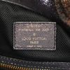 Louis Vuitton handbag in blue jean monogram canvas and purple glittering leather - Detail D3 thumbnail