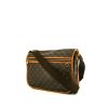 Borsa a tracolla Louis Vuitton Messenger in tela monogram marrone e pelle naturale - 00pp thumbnail