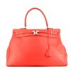 Bolso de fin de semana Hermès Relax Kelly en cuero swift rosa Jaipur - 360 thumbnail